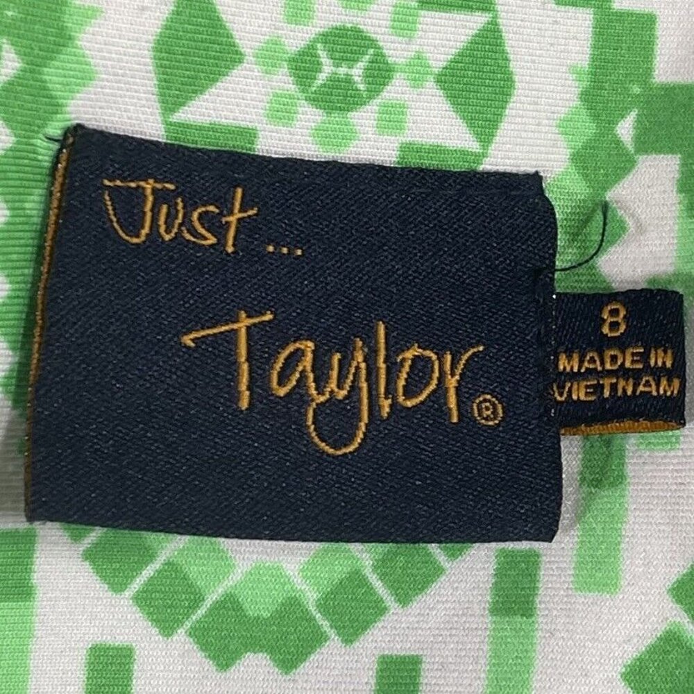 Just Taylor Geometric Pattern Sleeveless Shift Dress With Back Zipper Closure - Picture 9 of 13